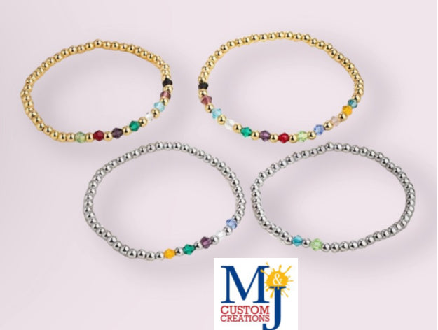 Birthstone bracelets