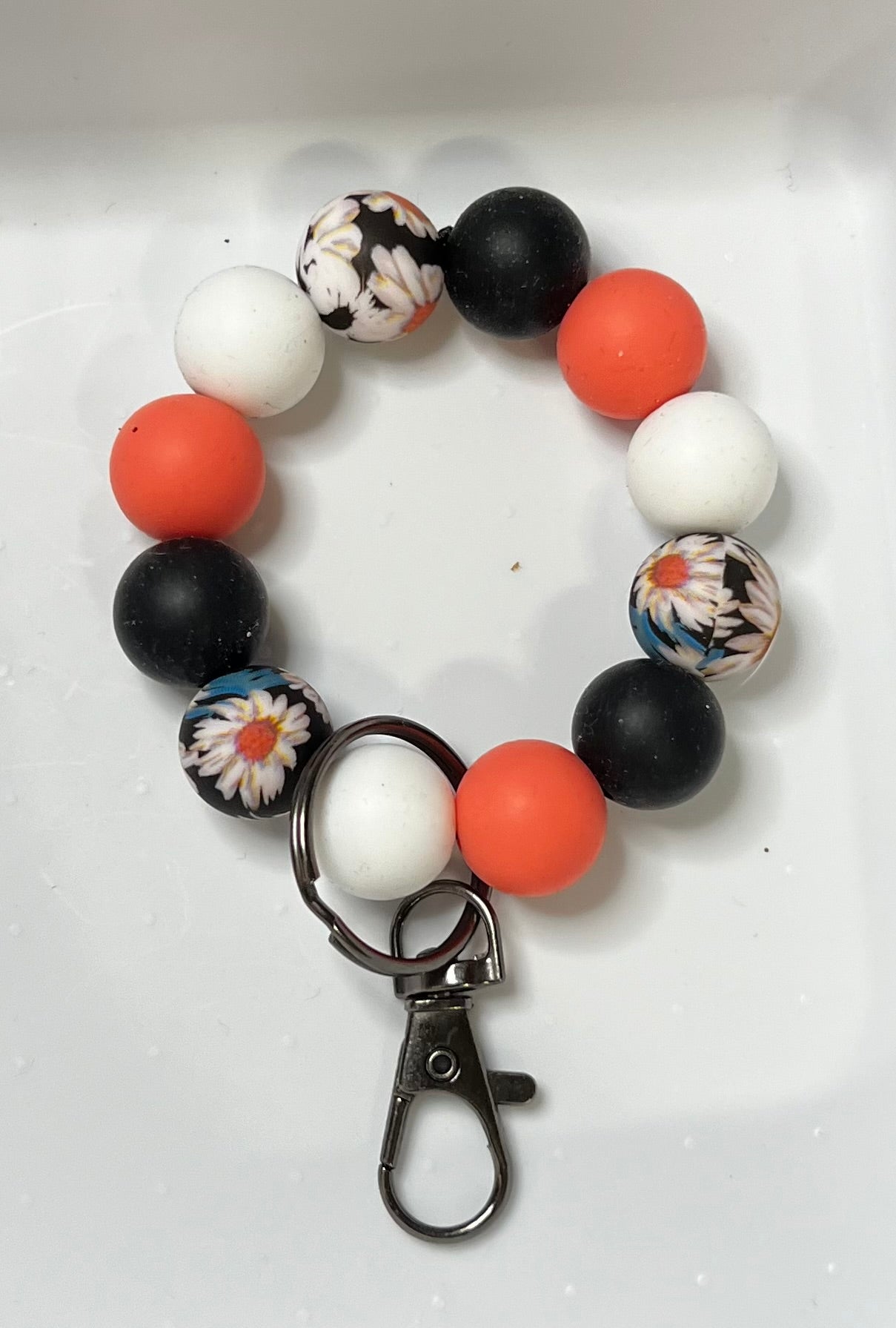 Mini wristlet key ring