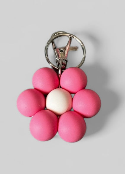 Mini flower key ring
