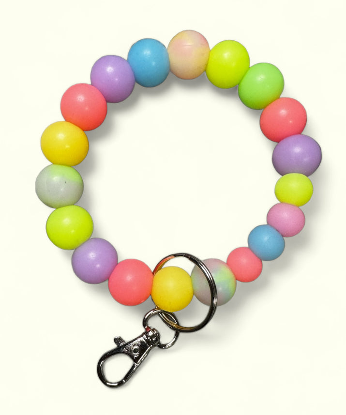 Glow in the dark wristlet key chain