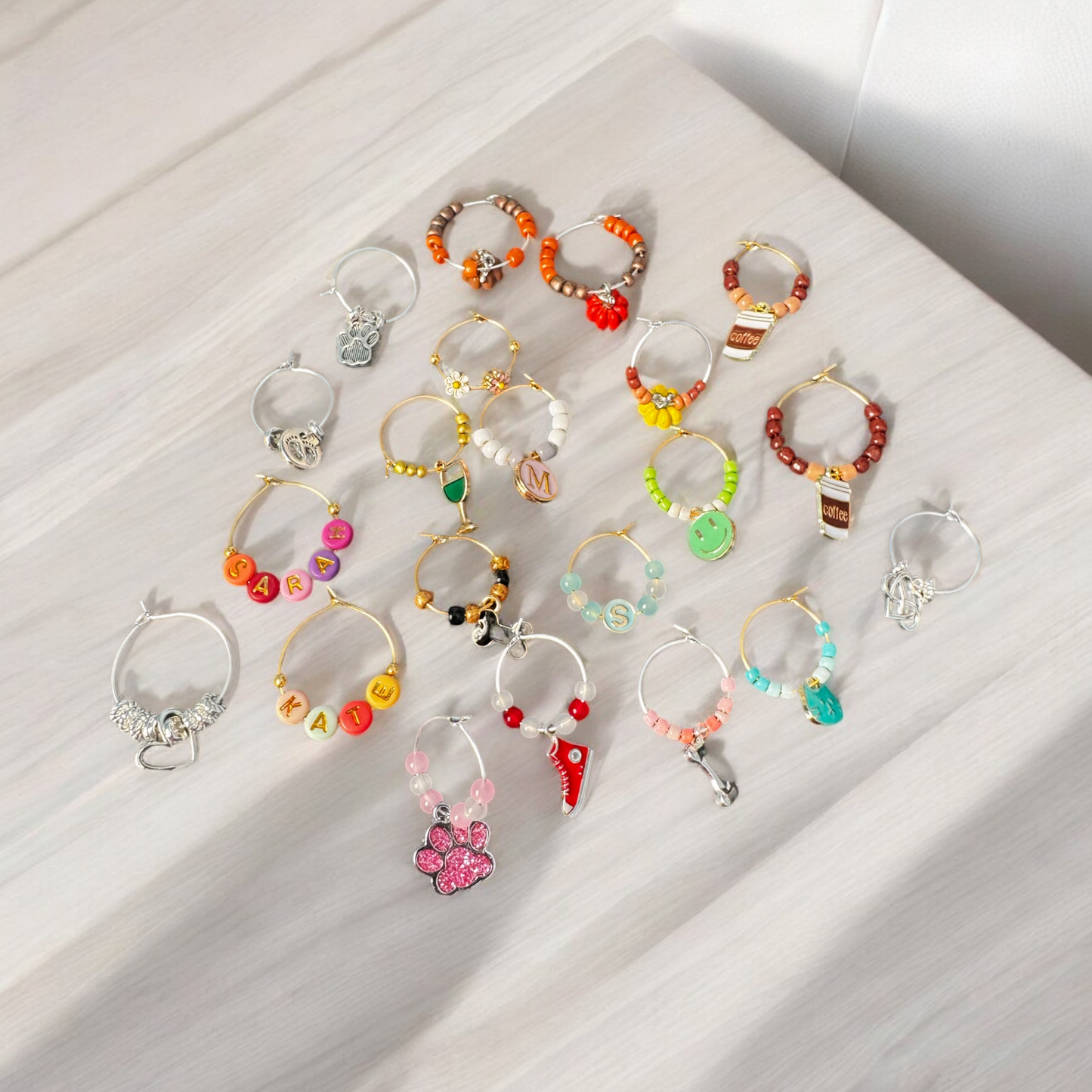 Glass charms